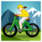 Woman Mountain Biking emoji on Samsung